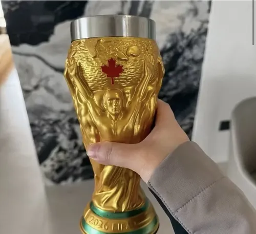 Jarra De Cerveza Trofeo De La Copa Mundial - A Pedido Dorado