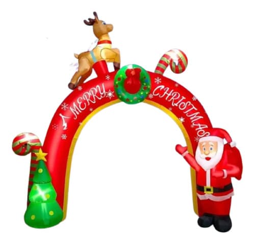 Papa Noel Inflable Ft Outdoor - A Pedido_exkarg Rojo