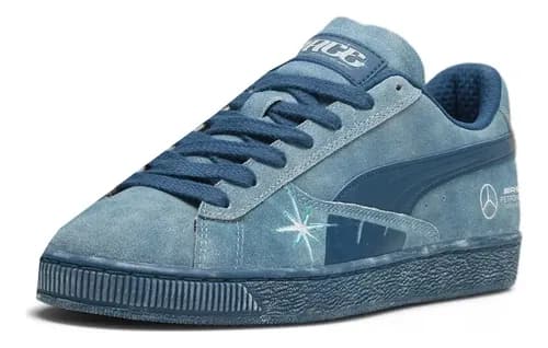 Zapatillas Mercedes Mapf1 Suede - A Pedido_exkarg Azul 34,5 Ar