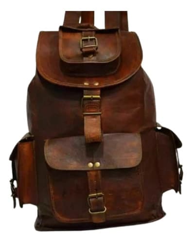 Mochila Cuero Vintage Goat Leather - A Pedido_exkarg Marrón X