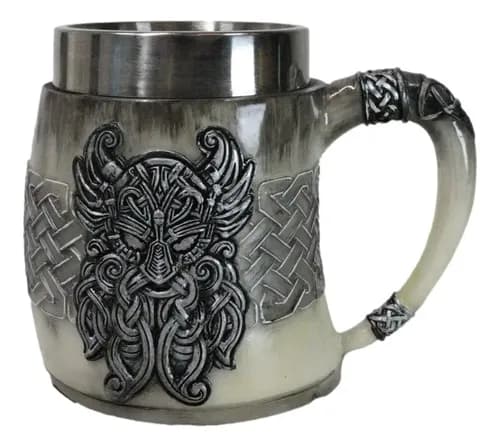 Taza De Cafe Gothic Viking Horned - A Pedido_exkarg Gris