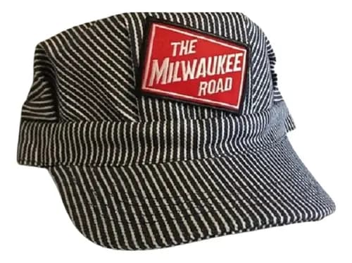 Gorra Engineer Milwaukee Road - A Pedido_exkarg Negro Adulto Ajustable
