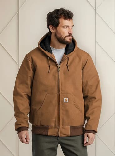 Campera Carhartt Mens Quilted Flannel - A Pedido_exkarg Negro