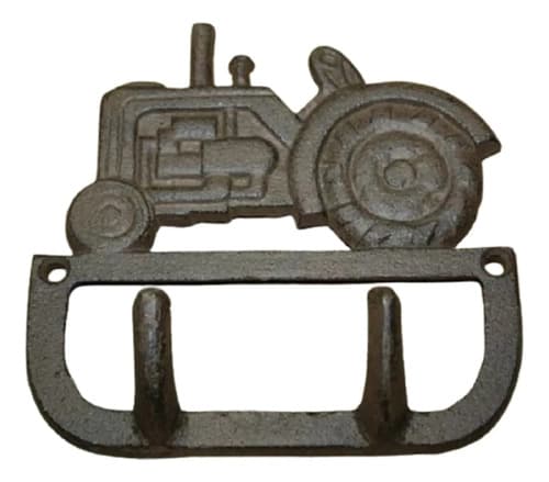 Portallaves De Hierro Antique Tractor - A Pedido_exkarg Marrón Oscuro