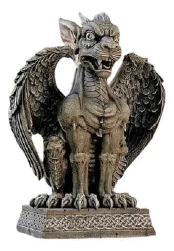 Adorno Decorativo Katlot Boden Gargoyle - A Pedido_exkarg Gris/envejecido