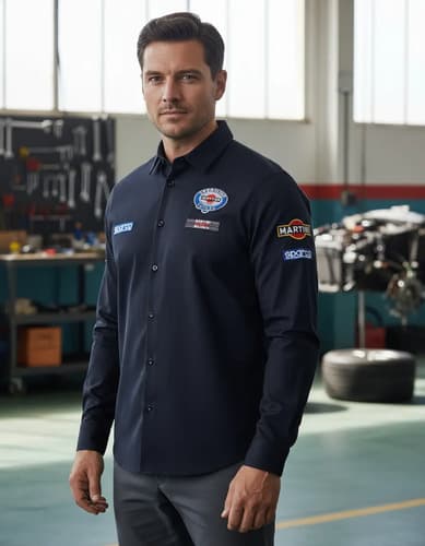 Camisa Sparco Martini Original - A Pedido_exkarg Blanco Xxxx