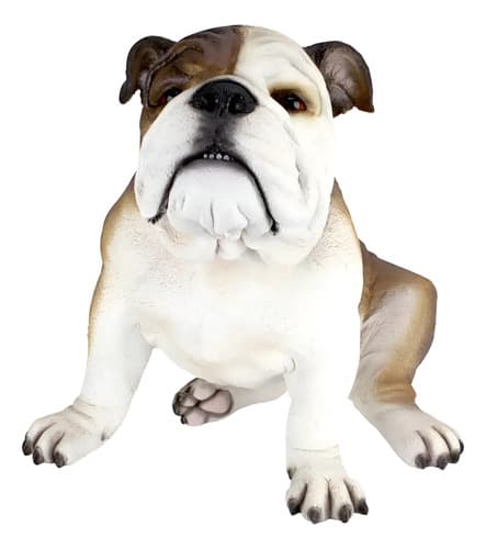 Estatua Perro Bulldog Ingles - A Pedido_exkarg Blanco