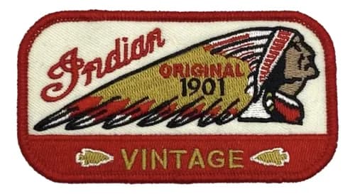 Parche Bordado Indian Retro - A Pedido_exkarg Rojo