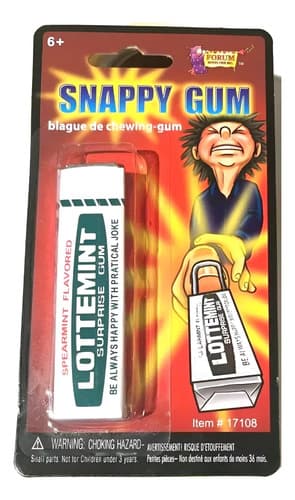 Chicle Falso De Broma - A Pedido_exkarg Blanco