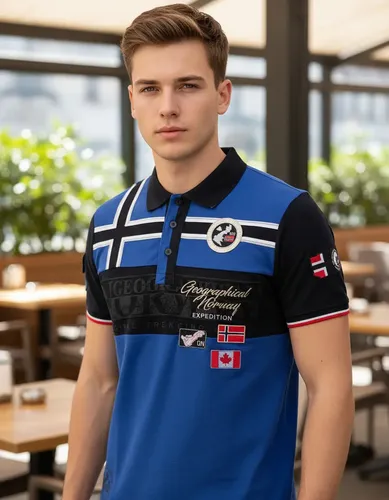 Chomba Geographical Norway Karadock Polo - A Pedido_exkarg Azul S