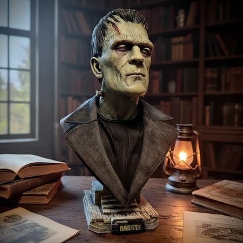 Figura De Exhibición Busto Frankestein - A Pedido
