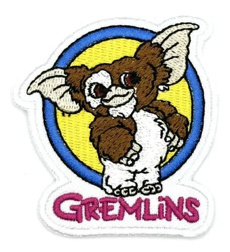 Parche Bordado Gremlins 80s Cartoon - A Pedido_exkarg Blanco